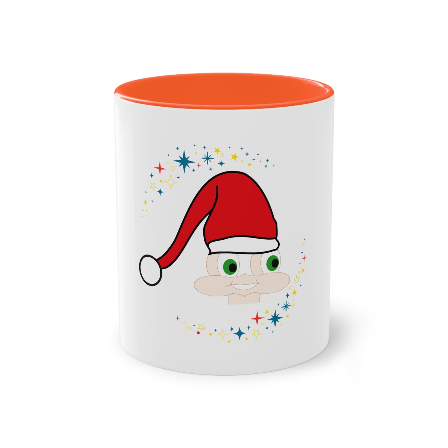 Caneca de Café Bicolor - Ref: 10 - Coleção de Natal 2024 (menino/Homem) - Design Original Funun