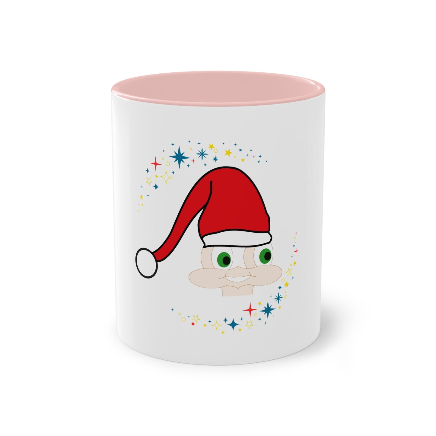 Caneca de Café Bicolor - Ref: 10 - Coleção de Natal 2024 (menino/Homem) - Design Original Funun