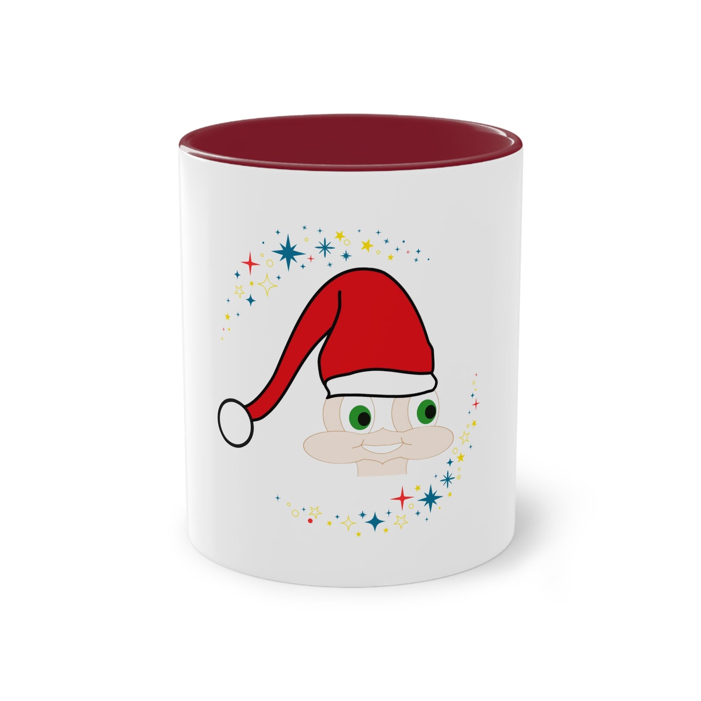 Caneca de Café Bicolor - Ref: 10 - Coleção de Natal 2024 (menino/Homem) - Design Original Funun