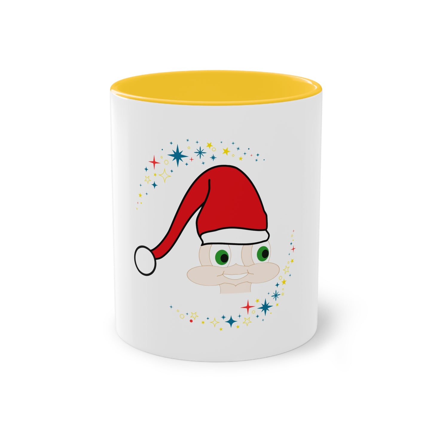 Caneca de Café Bicolor - Ref: 10 - Coleção de Natal 2024 (menino/Homem) - Design Original Funun