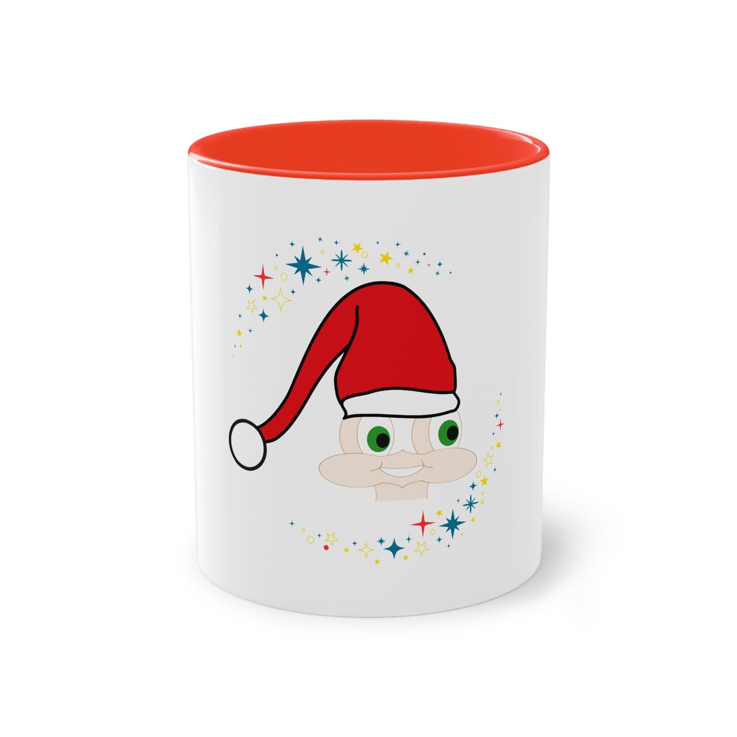 Caneca de Café Bicolor - Ref: 10 - Coleção de Natal 2024 (menino/Homem) - Design Original Funun